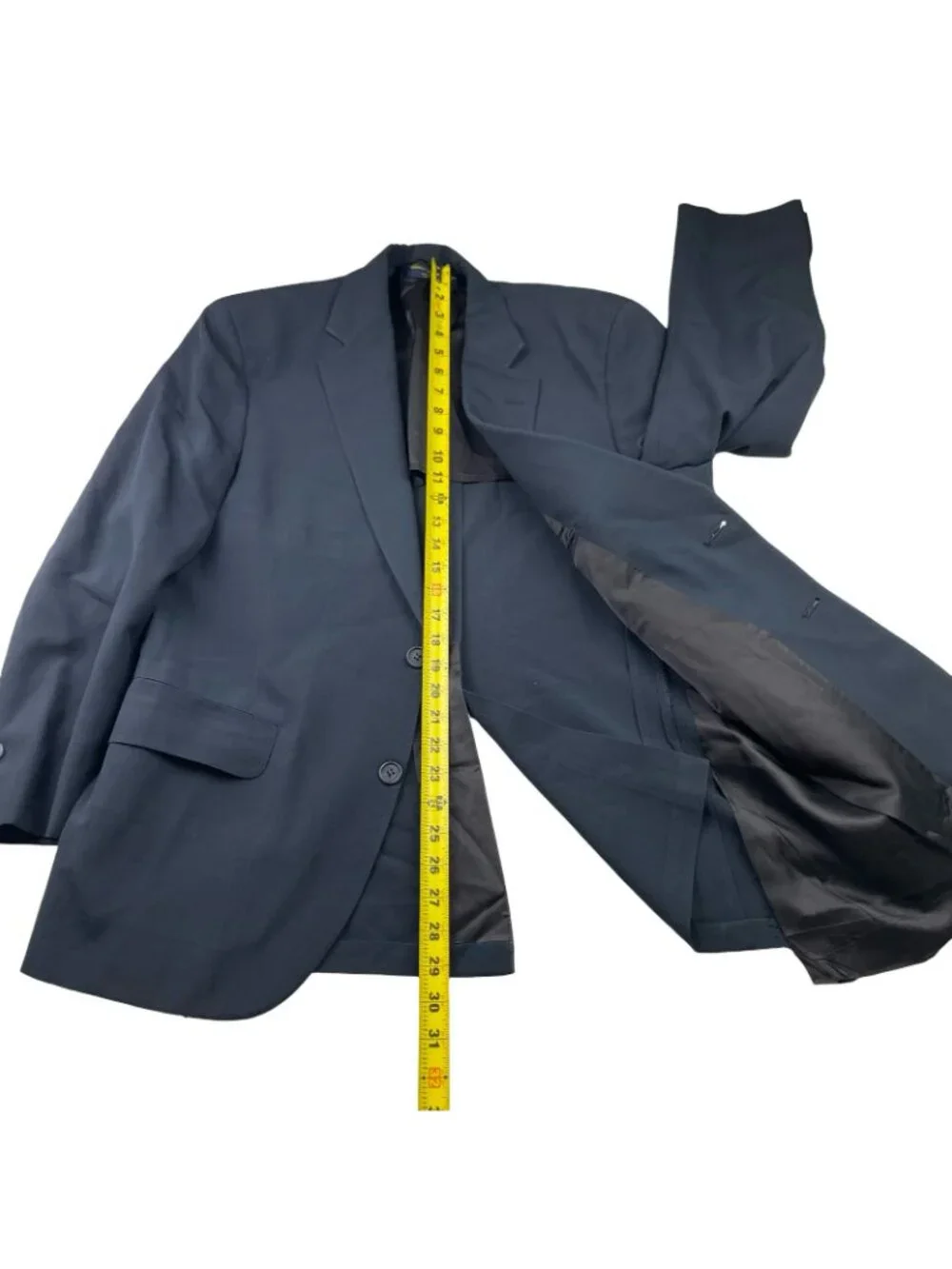VTG Brooks Brothers 346 Men's 100% Wool 2-Button Blazer Navy Blue • USA • 40S